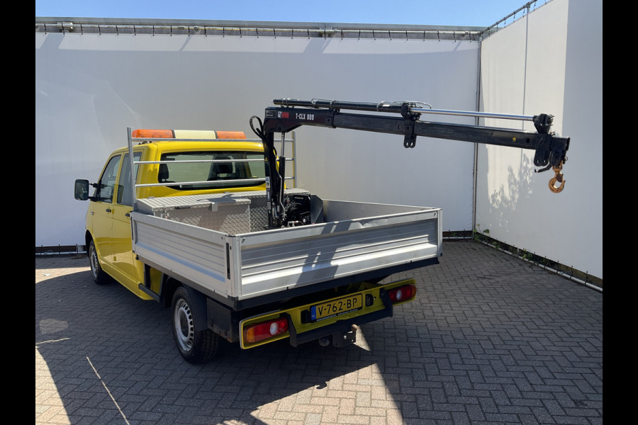 Volkswagen Transporter 2.0 TDI HIAB kraan Kastinrichting Trekhaak Laadkraan Airco Cruise Comfortline DC L2H1 Lang