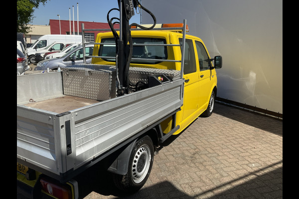 Volkswagen Transporter 2.0 TDI HIAB kraan Kastinrichting Trekhaak Laadkraan Airco Cruise Comfortline DC L2H1 Lang