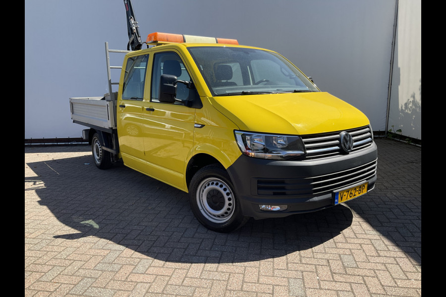 Volkswagen Transporter 2.0 TDI HIAB kraan Kastinrichting Trekhaak Laadkraan Airco Cruise Comfortline DC L2H1 Lang