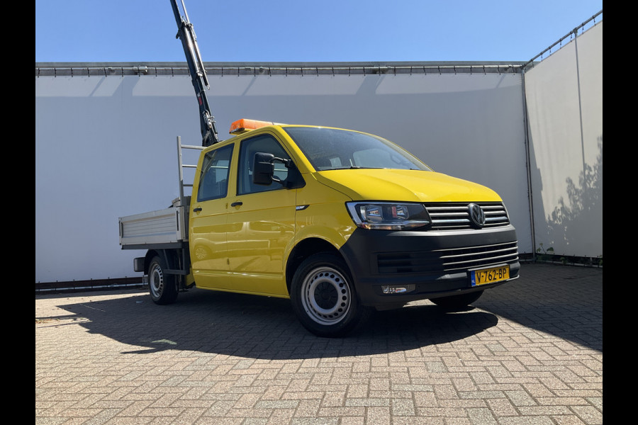 Volkswagen Transporter 2.0 TDI HIAB kraan Kastinrichting Trekhaak Laadkraan Airco Cruise Comfortline DC L2H1 Lang