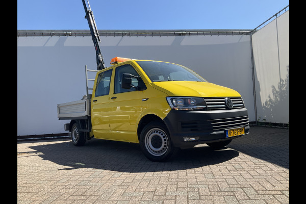 Volkswagen Transporter 2.0 TDI HIAB kraan Kastinrichting Trekhaak Laadkraan Airco Cruise Comfortline DC L2H1 Lang