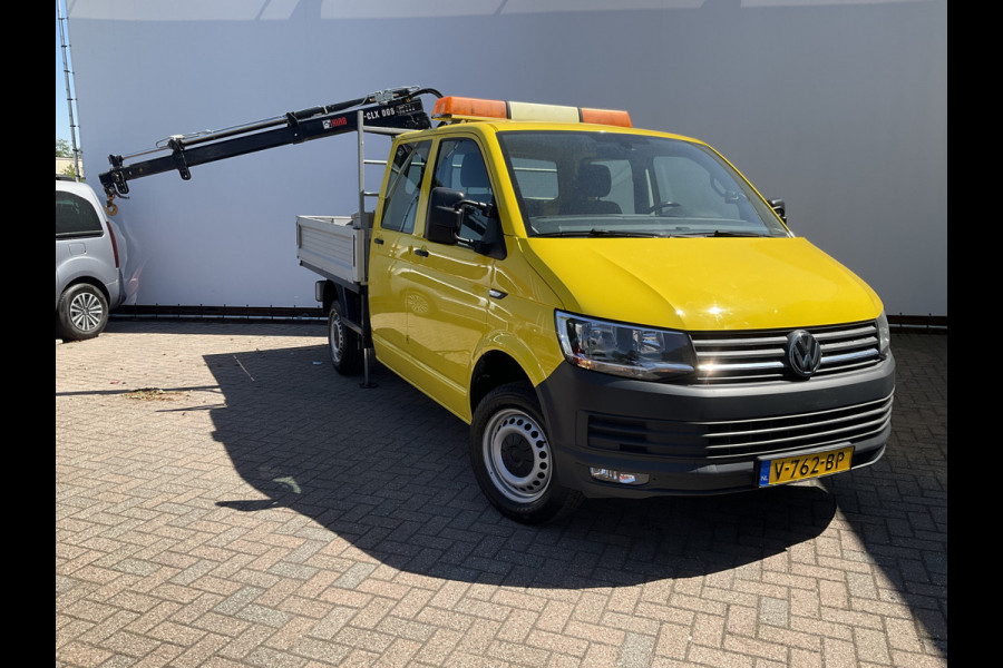 Volkswagen Transporter 2.0 TDI HIAB kraan Kastinrichting Trekhaak Laadkraan Airco Cruise Comfortline DC L2H1 Lang