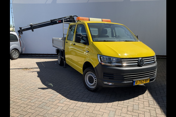 Volkswagen Transporter 2.0 TDI HIAB kraan Kastinrichting Trekhaak Laadkraan Airco Cruise Comfortline DC L2H1 Lang