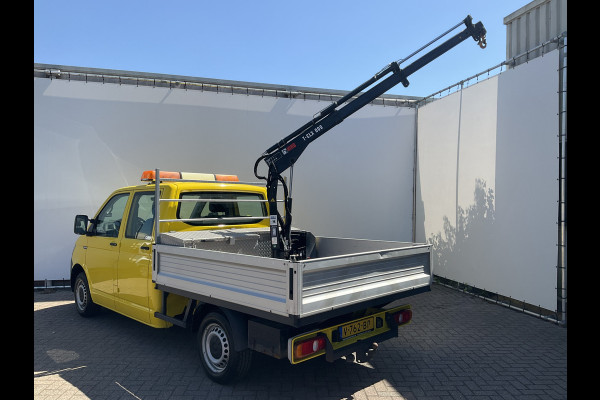 Volkswagen Transporter 2.0 TDI HIAB kraan Kastinrichting Trekhaak Laadkraan Airco Cruise Comfortline DC L2H1 Lang
