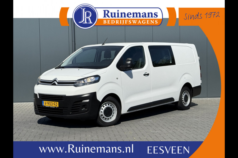 Citroën Jumpy 2.0 BlueHDI 123 PK / L3H1 / DUBBELE CABINE 6-PERS / 2.5 TONS TREKHAAK / AIRCO / CRUISE / NAVI / CARPLAY