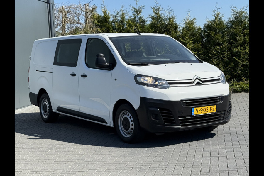 Citroën Jumpy 2.0 BlueHDI 123 PK / L3H1 / DUBBELE CABINE 6-PERS / 2.5 TONS TREKHAAK / AIRCO / CRUISE / NAVI / CARPLAY