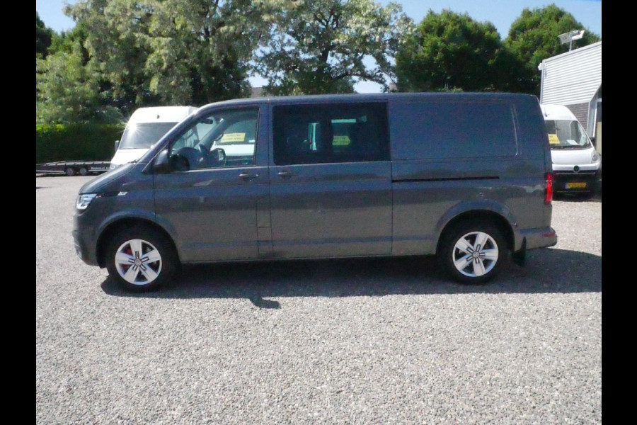 Volkswagen Transporter 2.0 TDI 150PK, L2H1, Dubbel Cabine, Bulli, Airco, 2 x Schuifdeur, Achterklep