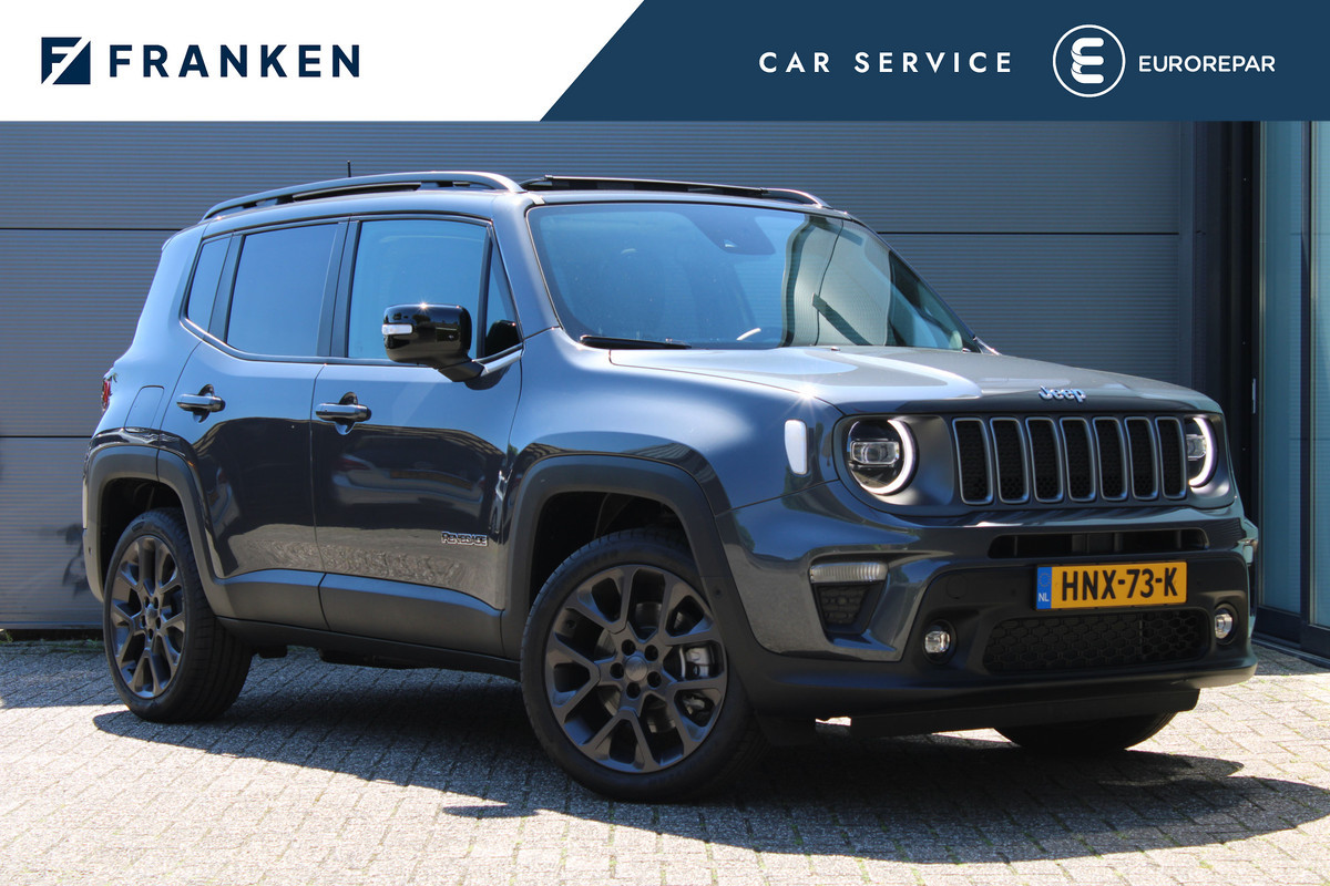 Jeep Renegade 4xe 190 Plug-in Hybrid S | Panoramadak | Leder | Led | Camera | Parkeer assistent Jeep Renegade 4xe 190 Plug-in Hybrid S | Panoramadak | Leder | Led | Camera | Parkeer assistent