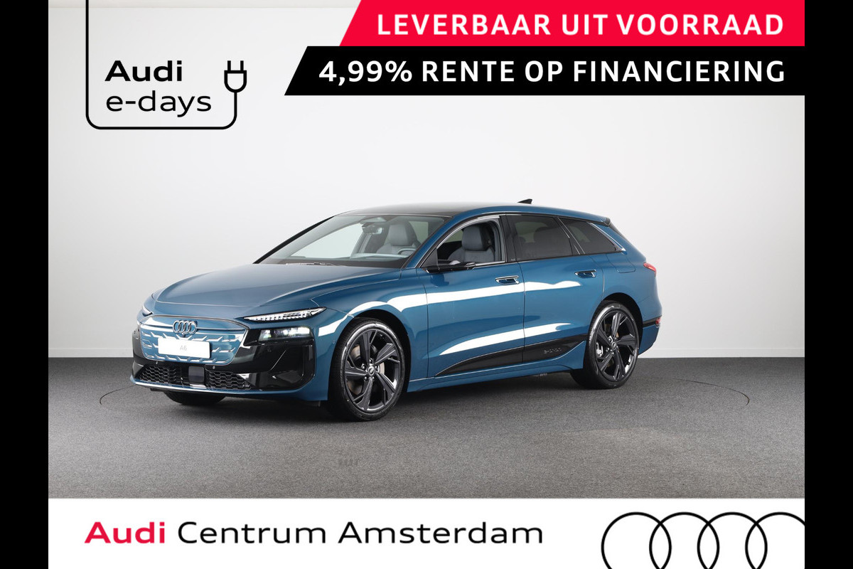 Audi A6 Avant S edition e-tron 100kWh 270 kW / 367 PK Avant Elek Panorama-glasdak, Bang&Olufsen soundsysteem, winterpakket, privacy glass