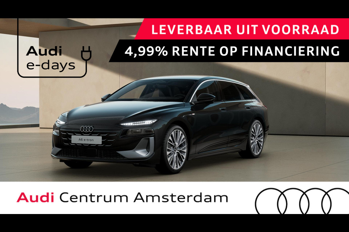 Audi A6 Avant e-tron Advanced edition 83 kWh omgevingscamera's, adaptive cruise assist, comfortsleutel, matrix-led koplampen, MMI-bijrijdersscherm, LM velgen 21", leder interieur Audi A6 Avant e-tron Advanced edition 83 kWh omgevingscamera's, adaptive cruise assist, comfortsleutel, matrix-led koplampen, MMI-bijrijdersscherm, LM velgen 21", leder interieur