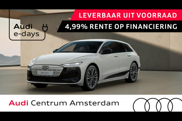 Audi A6 Avant e-tron Advanced edition performance 100 kWh adaptive cruise control, omgevingscamera's, keyless entry, winterpakket, optiek zwart glanzend, leder interieur