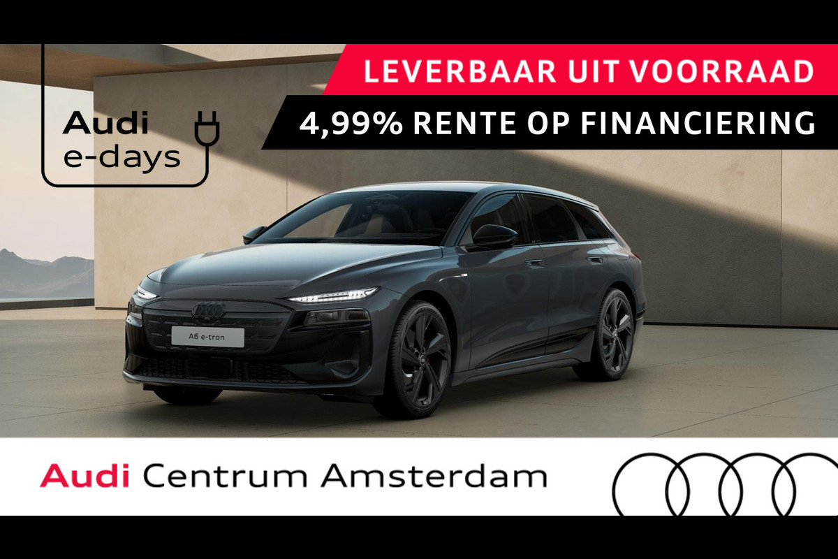Audi A6 Avant e-tron S edition 83 kWh leder interieur, winterpakket, privacy glass, rode remzadels Audi A6 Avant e-tron S edition 83 kWh leder interieur, winterpakket, privacy glass, rode remzadels