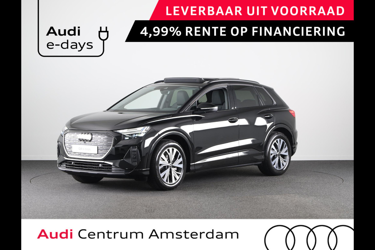 Audi Q4 e-tron 45 quattro Advanced edition 82 kWh Panoramadak, assistentiepakket, comfortpakket, optiekpakket zwart plus, privacy glass Audi Q4 e-tron 45 quattro Advanced edition 82 kWh Panoramadak, assistentiepakket, comfortpakket, optiekpakket zwart plus, privacy glass