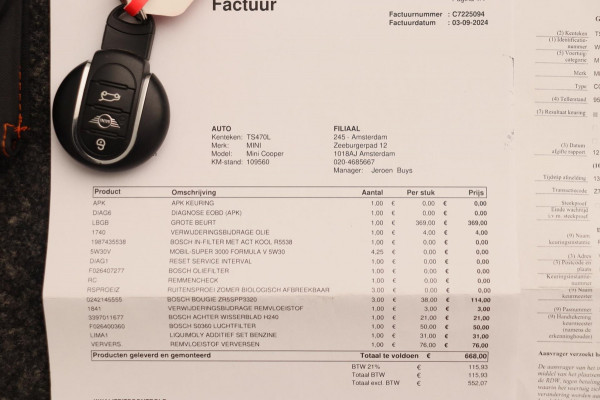 MINI Mini 1.5 Cooper Automaat Carplay Navigatie Camera Climate-control Cruise * Origineel Nederlands *