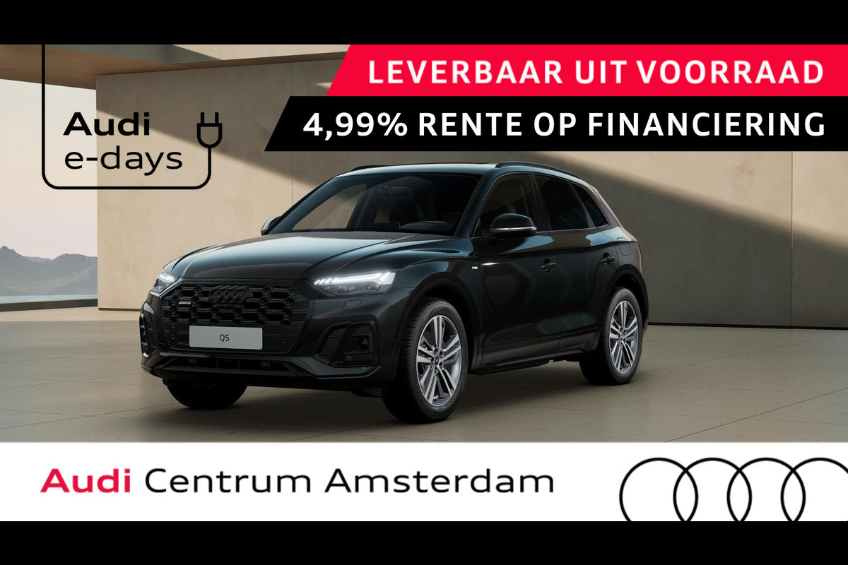 Audi Q5 S edition Competition 50 TFSI e 220 kW / 299 PK SU adaptive air suspension, panoramadak, comfortsleutel, leder interieur, adaptive cruise control Audi Q5 S edition Competition 50 TFSI e 220 kW / 299 PK SU adaptive air suspension, panoramadak, comfortsleutel, leder interieur, adaptive cruise control