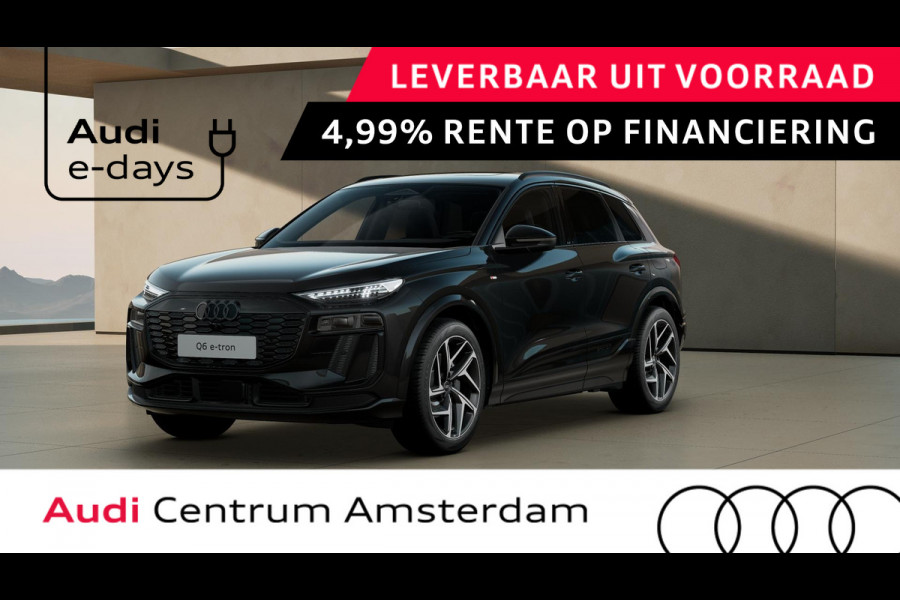 Audi Q6 Launch edition e-tron perf 100Kwh 225 kW / 306 PK S-edition, panoramadak, head-up display, B&O soundsyseem, adaptive cruise control, optiek zwart plus, s-sportstoelen