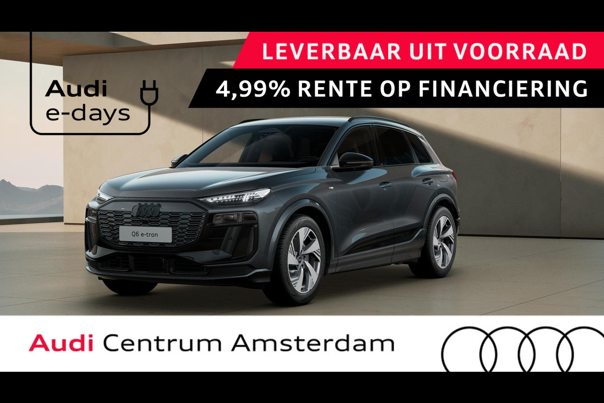 Audi Q6 e-tron S edition 83 kWh key-less entry, adapative cruise control, omgevingscamera's Audi Q6 e-tron S edition 83 kWh key-less entry, adapative cruise control, omgevingscamera's