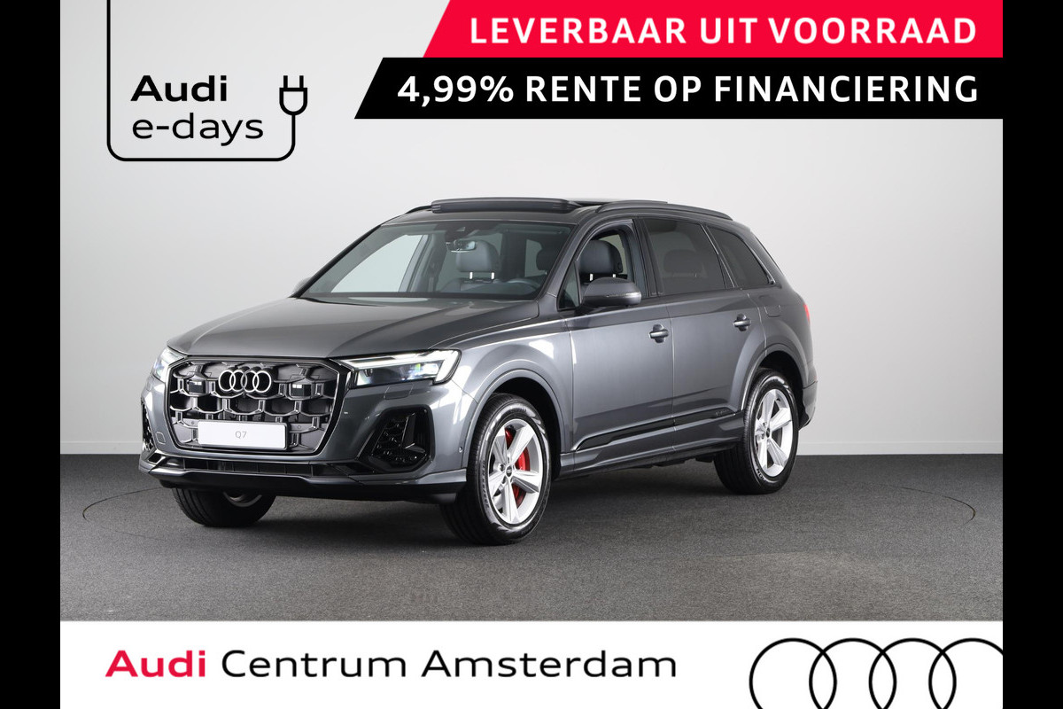 Audi Q7 55 TFSI e quattro Pro Line S Panoramadak, adaptive cruisecontrol, B&O soundsysteem, optiekpakket zwart Plus Audi Q7 55 TFSI e quattro Pro Line S Panoramadak, adaptive cruisecontrol, B&O soundsysteem, optiekpakket zwart Plus