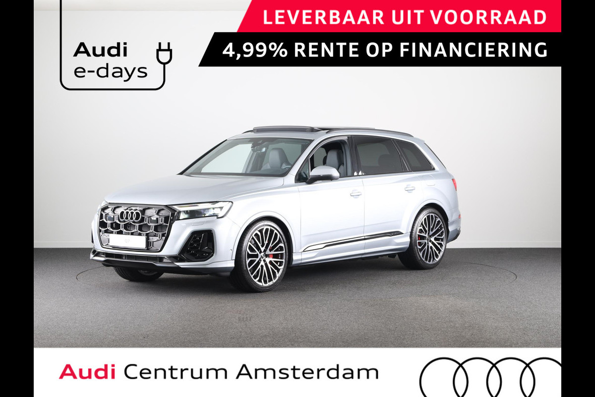 Audi Q7 55 TFSI e quattro Pro Line S Panoramadak, comfortsleutel, trekhaak, optiekpakket zwart plus, Bang&Olufsen soundsysteem, assistentiepakket tour, assistentiepakket parking plus