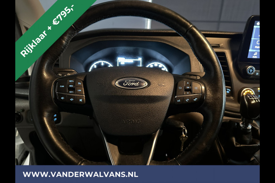 Ford Transit 2.0 TDCI 170pk L3H3 Euro6 RIJKLAAR Airco | Camera | Android auto | 3500kg Trekhaak | Cruisecontrol Sidebars, Parkeersensoren, bijrijdersbank, verwarmde voorruit