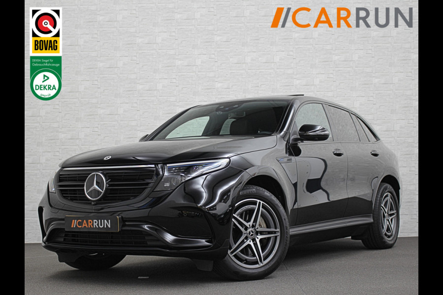 Mercedes-Benz EQC 400 4MATIC AMG-Line 80 kWh | 360 Camera | Distronic + | Schuifdak | Burmester | Keyless-Go | Trekhaak | Memory | Carbon | Zwarte Sierlijsten | Sfeerverlichting | Carplay | Getint Glas | Widescreen | LED | 19'' |