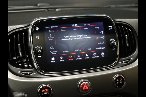 Fiat 500 0.9 TwinAir Turbo Sport [CAMERA, PANORAMADAK, CRUISE CONTROL, MULTIFUNCTIONEEL STUURWIEL, NAVIGATIE, NIEUWSTAAT]