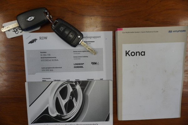 Hyundai Kona 1.0 T-GDI 120PK/Navigatie/LED/ECC/Cruisecontrol/ Rijklaarprijs Incl. Garantie.