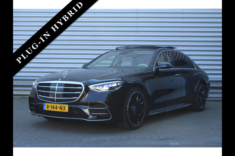 Mercedes-Benz S-Klasse 580 e 510pk PHEV Lang AMG Line NL-Auto NAP Panoramadak Burmester Clima Cruise HUD 360 Camera  VOL