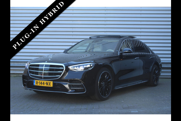 Mercedes-Benz S-Klasse 580 e 510pk PHEV Lang AMG Line NL-Auto NAP Panoramadak Burmester Clima Cruise HUD 360 Camera  VOL