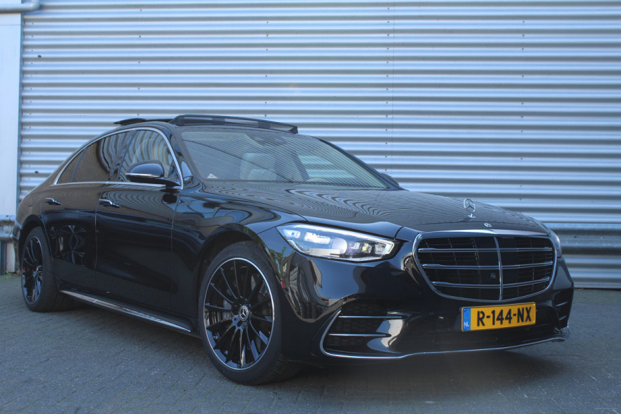Mercedes-Benz S-Klasse 580 e 510pk PHEV Lang AMG Line NL-Auto NAP Panoramadak Burmester Clima Cruise HUD 360 Camera  VOL