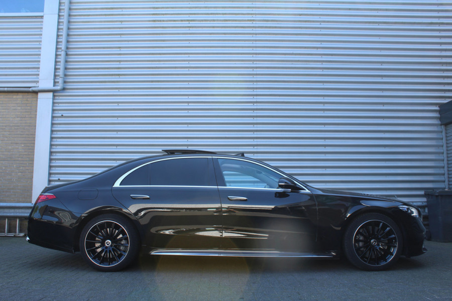 Mercedes-Benz S-Klasse 580 e 510pk PHEV Lang AMG Line NL-Auto NAP Panoramadak Burmester Clima Cruise HUD 360 Camera  VOL