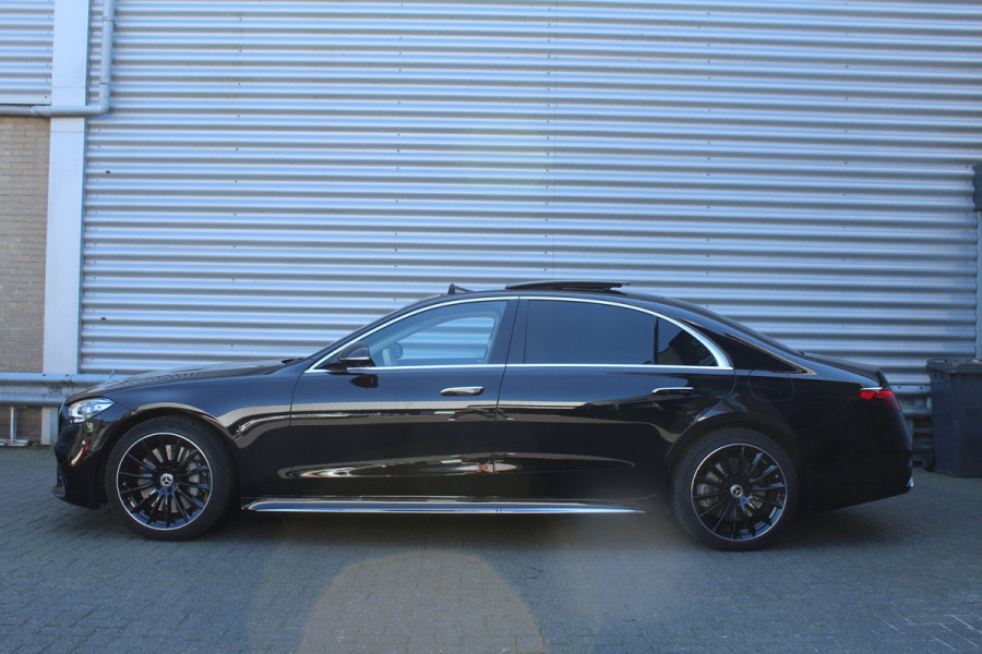 Mercedes-Benz S-Klasse 580 e 510pk PHEV Lang AMG Line NL-Auto NAP Panoramadak Burmester Clima Cruise HUD 360 Camera  VOL