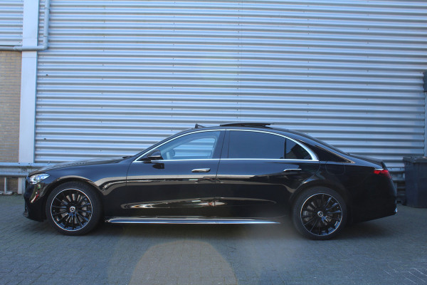 Mercedes-Benz S-Klasse 580 e 510pk PHEV Lang AMG Line NL-Auto NAP Panoramadak Burmester Clima Cruise HUD 360 Camera  VOL