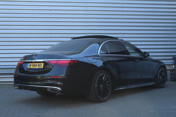 Mercedes-Benz S-Klasse 580 e 510pk PHEV Lang AMG Line NL-Auto NAP Panoramadak Burmester Clima Cruise HUD 360 Camera  VOL