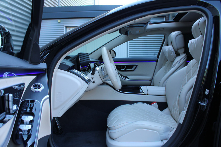 Mercedes-Benz S-Klasse 580 e 510pk PHEV Lang AMG Line NL-Auto NAP Panoramadak Burmester Clima Cruise HUD 360 Camera  VOL