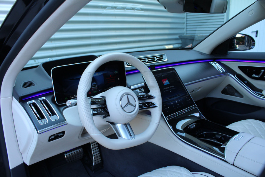 Mercedes-Benz S-Klasse 580 e 510pk PHEV Lang AMG Line NL-Auto NAP Panoramadak Burmester Clima Cruise HUD 360 Camera  VOL