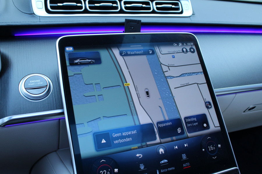 Mercedes-Benz S-Klasse 580 e 510pk PHEV Lang AMG Line NL-Auto NAP Panoramadak Burmester Clima Cruise HUD 360 Camera  VOL