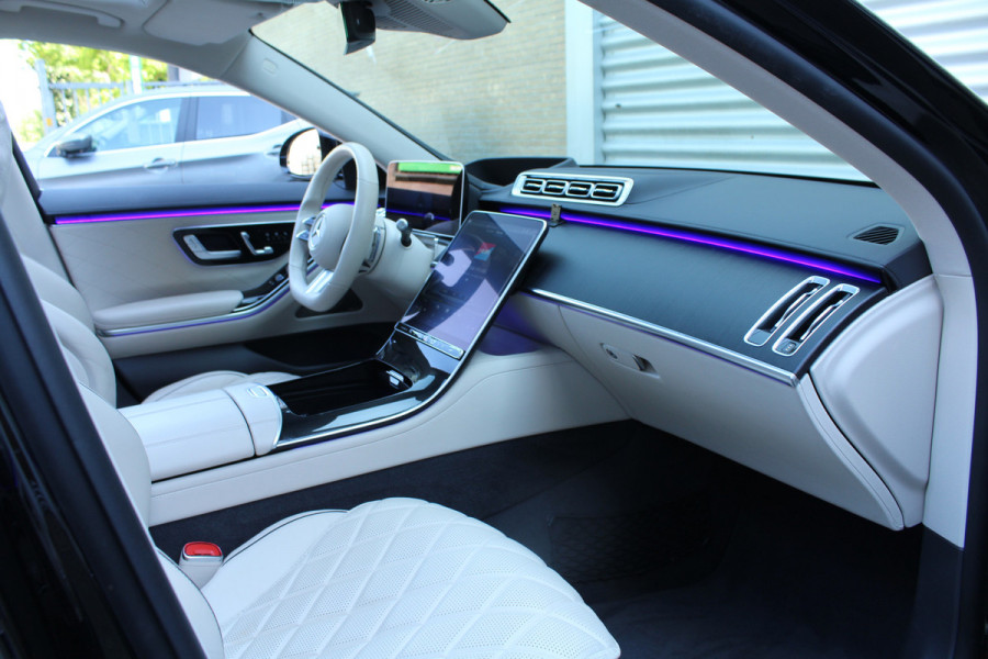 Mercedes-Benz S-Klasse 580 e 510pk PHEV Lang AMG Line NL-Auto NAP Panoramadak Burmester Clima Cruise HUD 360 Camera  VOL