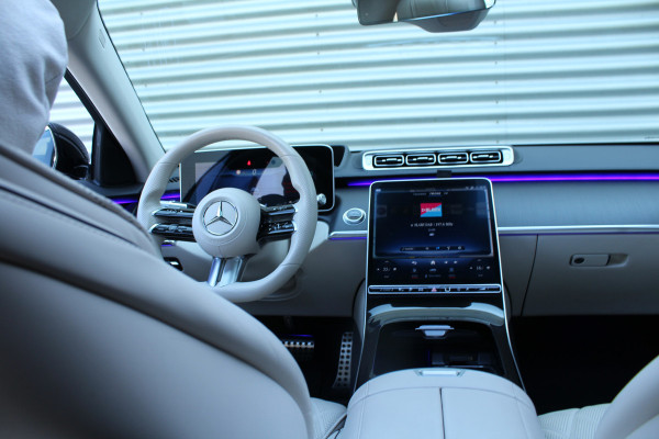 Mercedes-Benz S-Klasse 580 e 510pk PHEV Lang AMG Line NL-Auto NAP Panoramadak Burmester Clima Cruise HUD 360 Camera  VOL