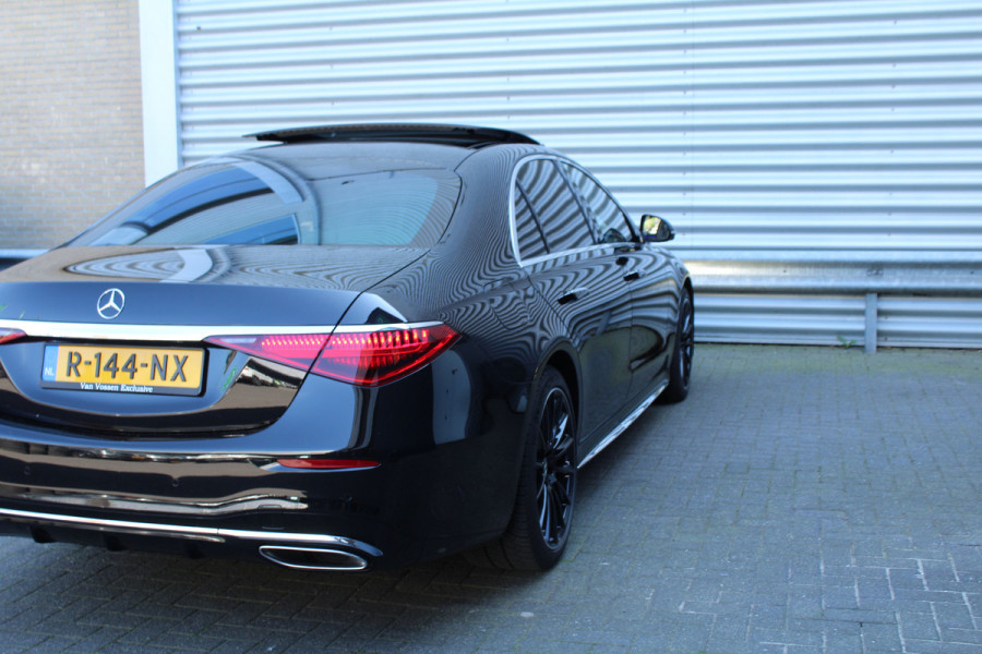 Mercedes-Benz S-Klasse 580 e 510pk PHEV Lang AMG Line NL-Auto NAP Panoramadak Burmester Clima Cruise HUD 360 Camera  VOL