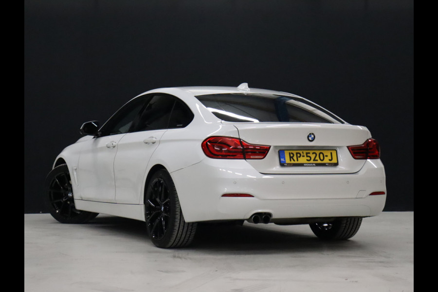 BMW 4 Serie Gran Coupé 420i High Executive [CARPLAY, PDC V+A, ELEK.. ACHTERKLEP, HARMAN KARDON AUDIOINSTALLATIE, STUUR EN STOELVERWARMING,  TREKHAAK, VOL LEDER, NAVIGATIE, NIEUWSTAAT]