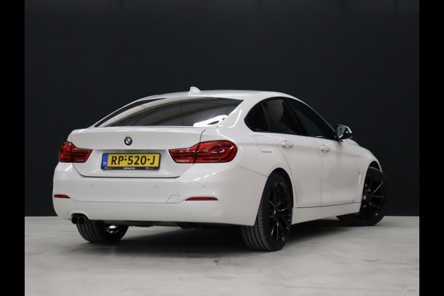 BMW 4 Serie Gran Coupé 420i High Executive [CARPLAY, PDC V+A, ELEK.. ACHTERKLEP, HARMAN KARDON AUDIOINSTALLATIE, STUUR EN STOELVERWARMING,  TREKHAAK, VOL LEDER, NAVIGATIE, NIEUWSTAAT]