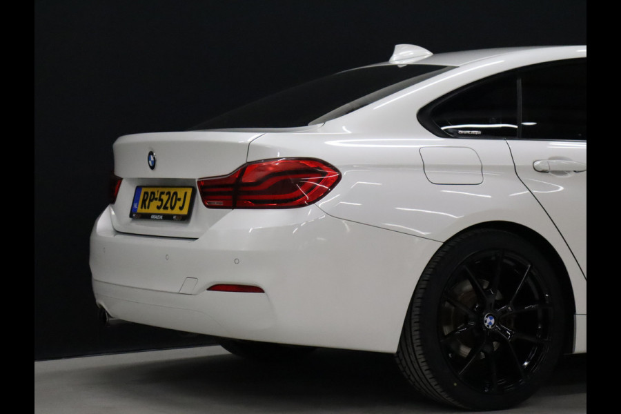 BMW 4 Serie Gran Coupé 420i High Executive [CARPLAY, PDC V+A, ELEK.. ACHTERKLEP, HARMAN KARDON AUDIOINSTALLATIE, STUUR EN STOELVERWARMING,  TREKHAAK, VOL LEDER, NAVIGATIE, NIEUWSTAAT]
