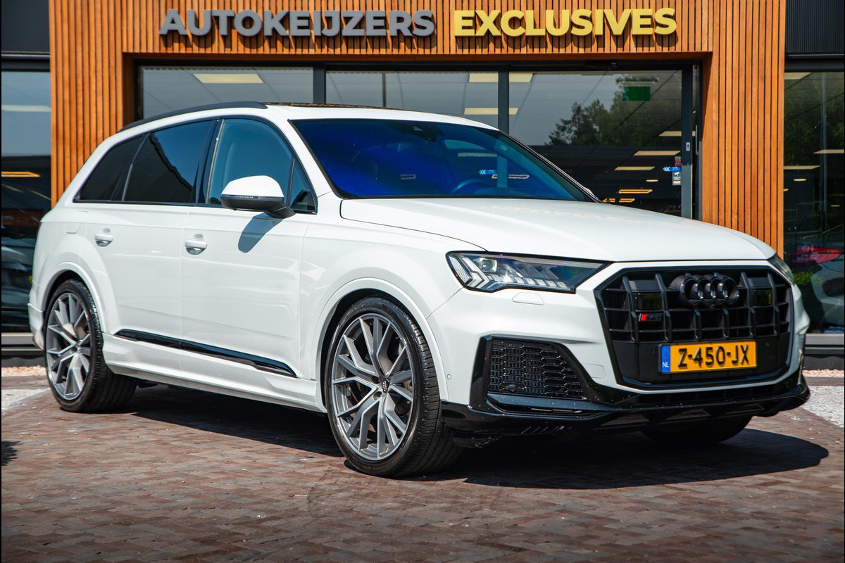Audi SQ7 4.0 TFSI SQ7 quattro B&O 360 Camera Stoelvent. Luchtvering DAB+ Trekhaak Audi SQ7 4.0 TFSI SQ7 quattro B&O 360 Camera Stoelvent. Luchtvering DAB+ Trekhaak