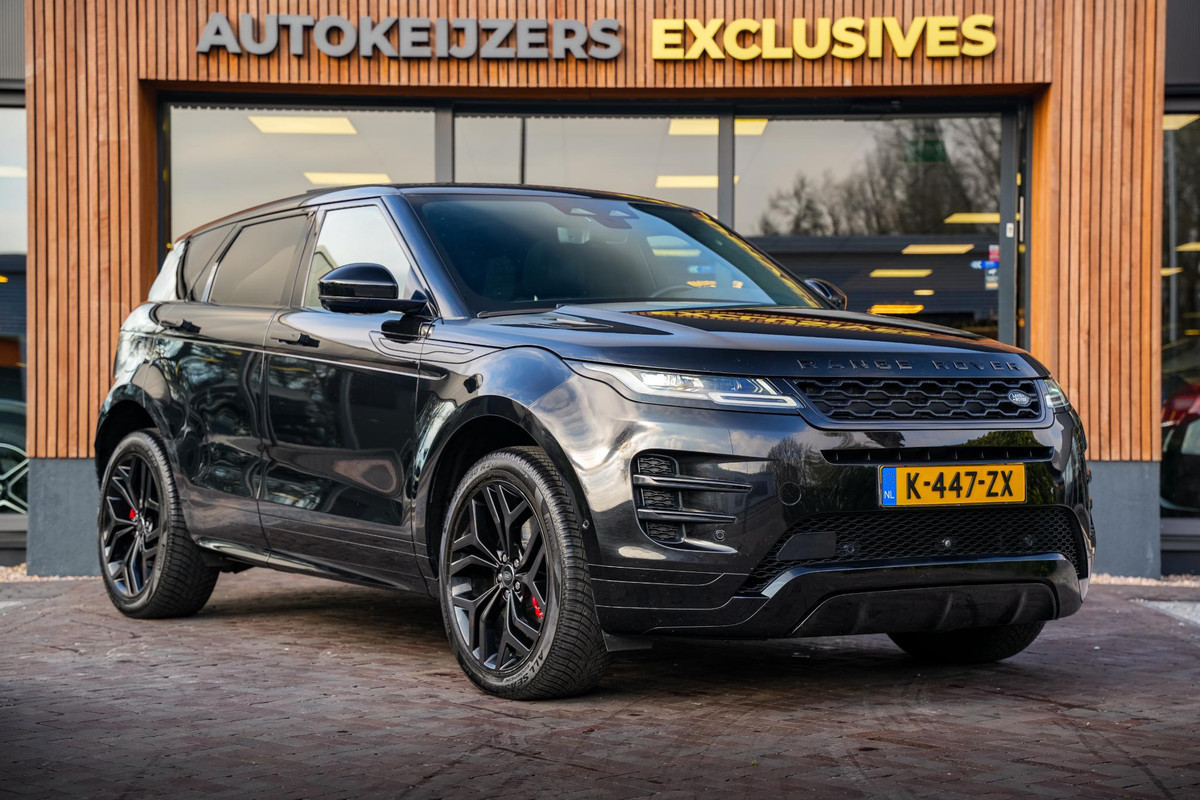 Land Rover Range Rover Evoque 1.5 P300e AWD Autobiography Schuifdak 360 Cam Meridian ACC Memory Stoelvent. Stuurverw. Land Rover Range Rover Evoque 1.5 P300e AWD Autobiography Schuifdak 360 Cam Meridian ACC Memory Stoelvent. Stuurverw.