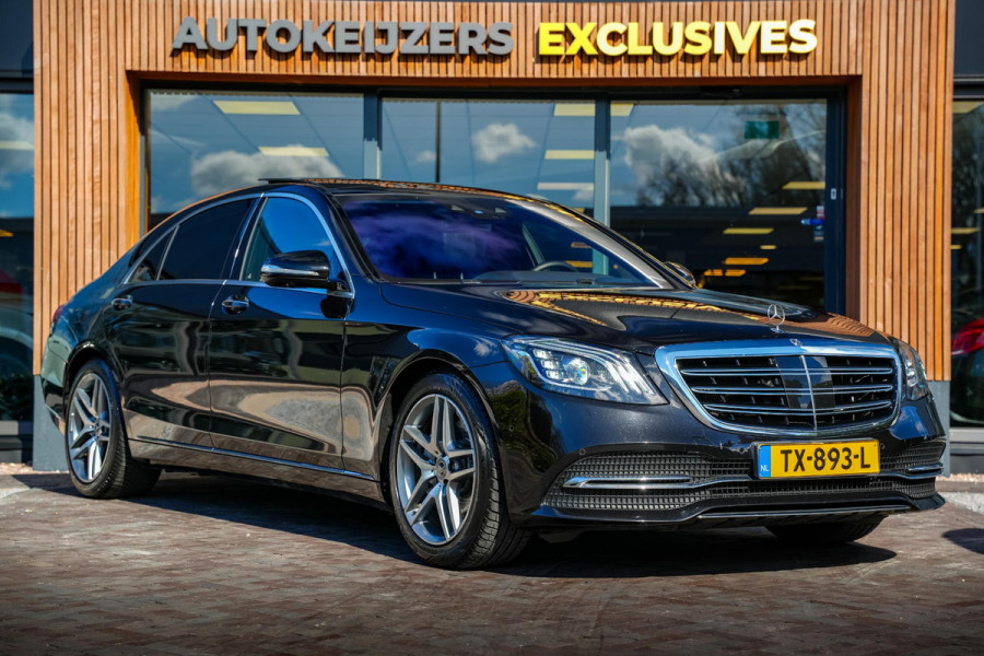Mercedes-Benz S-Klasse 350d Lang Premium Plus Panodak Burmester Stoelventilatie Memory 360 Camera ACC