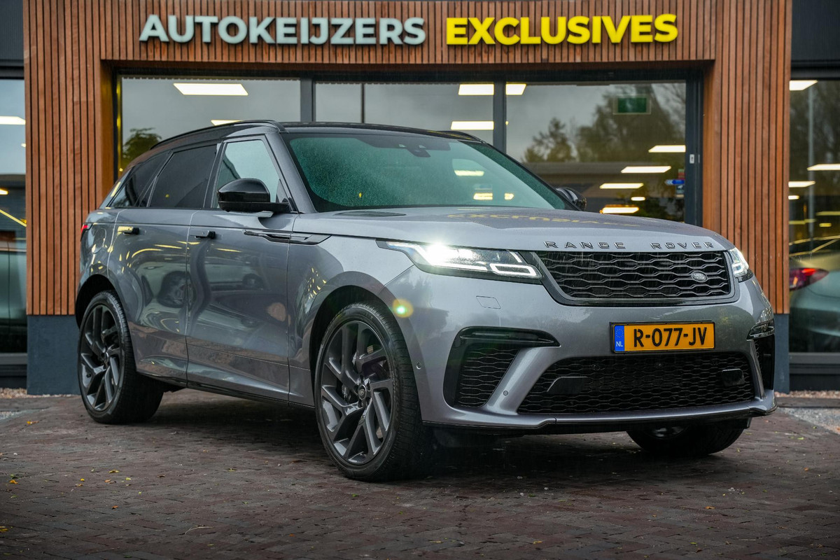Land Rover Range Rover Velar 5.0 V8 SVAutobiography Dynamic Edition Panodak Camera Leer Stoelvent. Cruise Stuurverw. Memory Meridian Land Rover Range Rover Velar 5.0 V8 SVAutobiography Dynamic Edition Panodak Camera Leer Stoelvent. Cruise Stuurverw. Memory Meridian