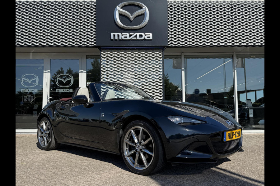 Mazda MX-5 2.0 SkyActiv-G 184 Sakura | WIT LEDER | RODE SOFTTOP | DEALERONDERHOUDEN |