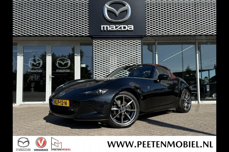 Mazda MX-5 2.0 SkyActiv-G 184 Sakura | WIT LEDER | RODE SOFTTOP | DEALERONDERHOUDEN |