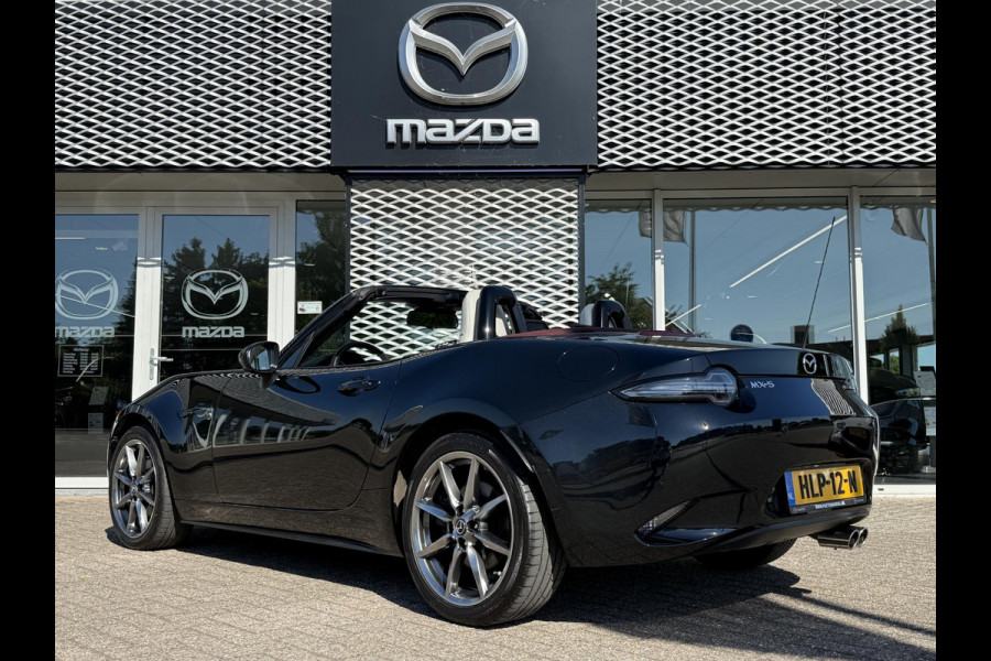Mazda MX-5 2.0 SkyActiv-G 184 Sakura | WIT LEDER | RODE SOFTTOP | DEALERONDERHOUDEN |